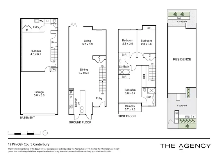 Floorplan of Homely townhouse listing, 19 Pin Oak Court, Canterbury VIC 3126