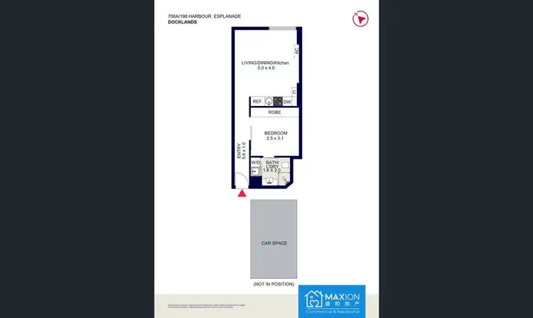 Floorplan of Homely apartment listing, 706A/198 Harbour Esplanade, Docklands VIC 3008