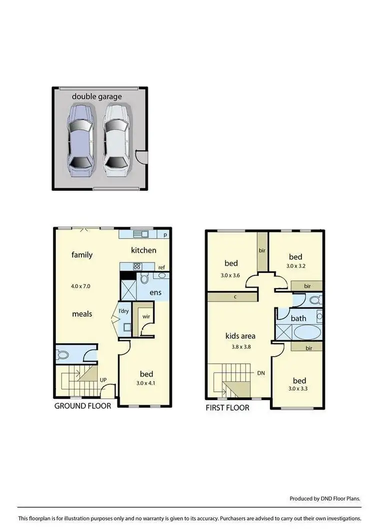 Floorplan of Homely townhouse listing, 7 Balmoor Terrace, Clyde North VIC 3978