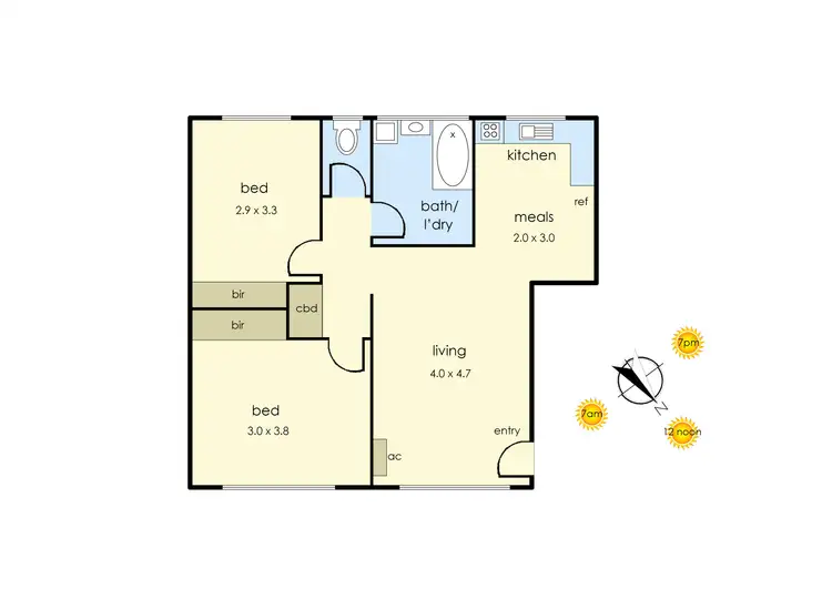 Floorplan of Homely apartment listing, 3/388-390 Nepean Highway, Frankston VIC 3199