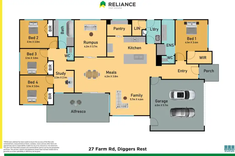 Floorplan of Homely house listing, 27 Farm Road, Diggers Rest VIC 3427