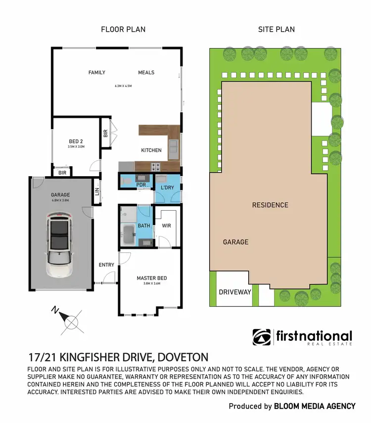 Floorplan of Homely unit listing, 17/21 Kingfisher Drive, Doveton VIC 3177