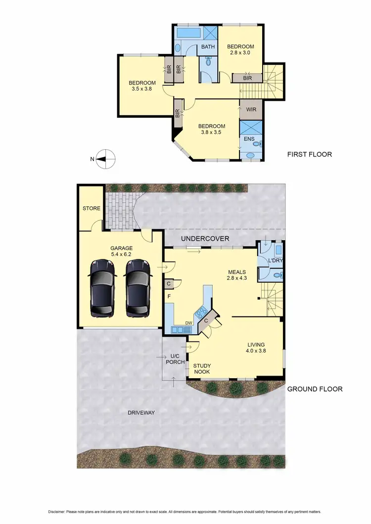 Floorplan of Homely townhouse listing, 2/14 Sturdee Street, Reservoir VIC 3073