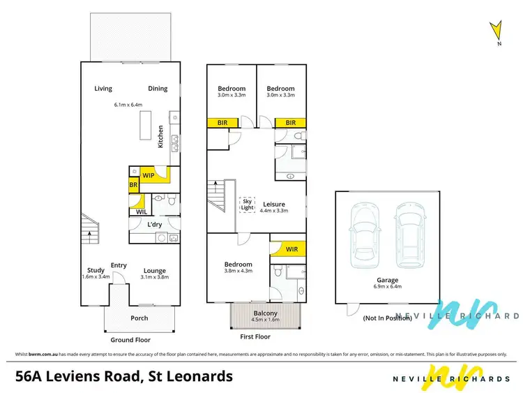 Floorplan of Homely house listing, 56A Leviens Road, St Leonards VIC 3223