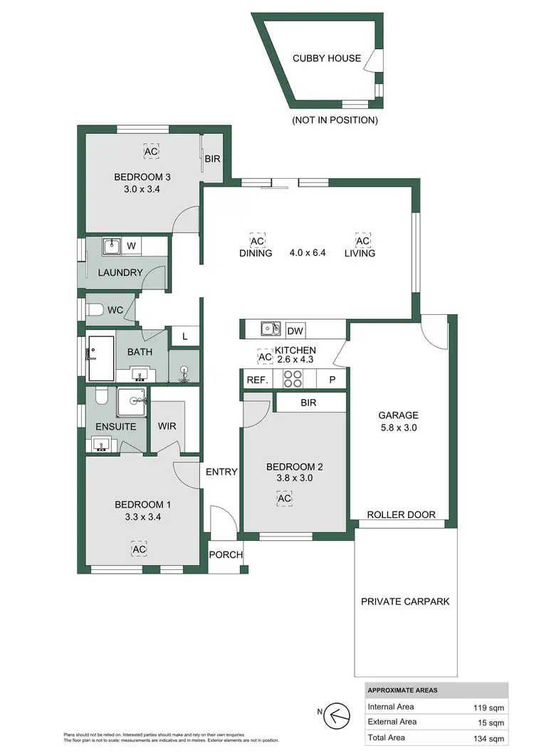 Floorplan of Homely house listing, 1 Maher Place, Evanston Gardens SA 5116