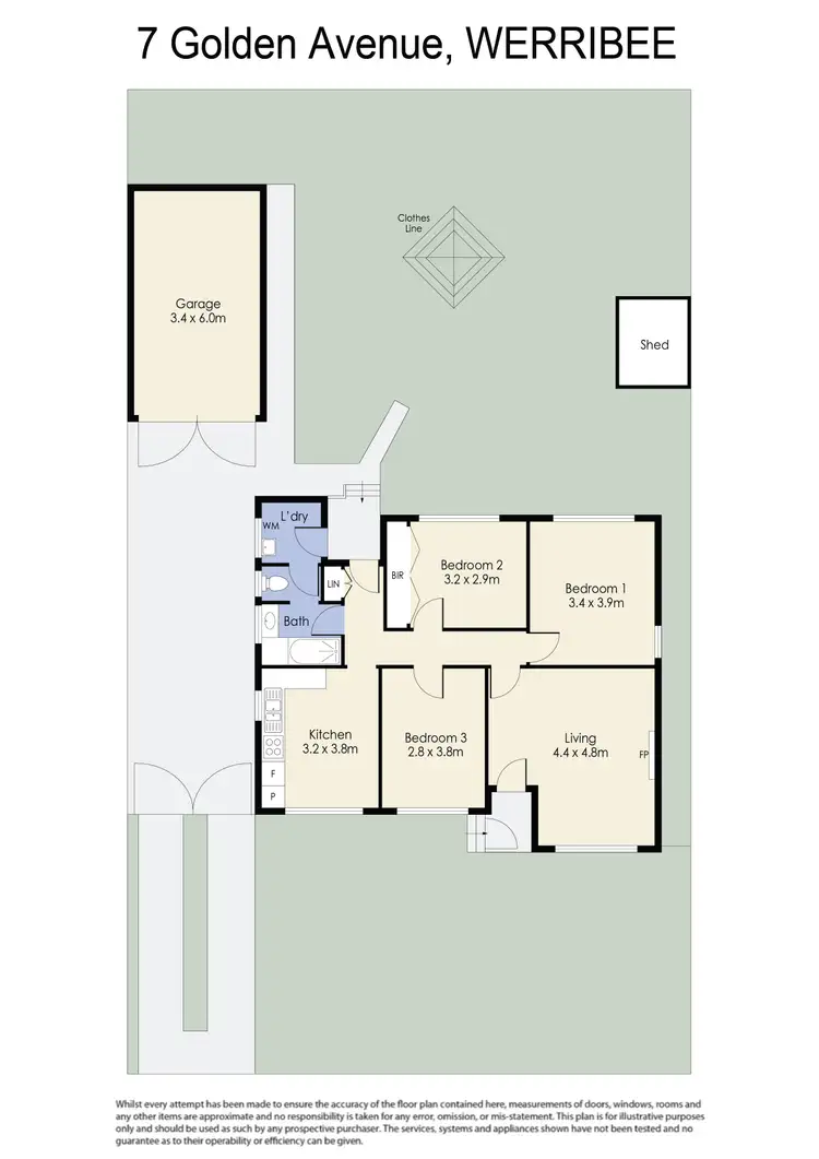 Floorplan of Homely house listing, 7 Golden Avenue, Werribee VIC 3030