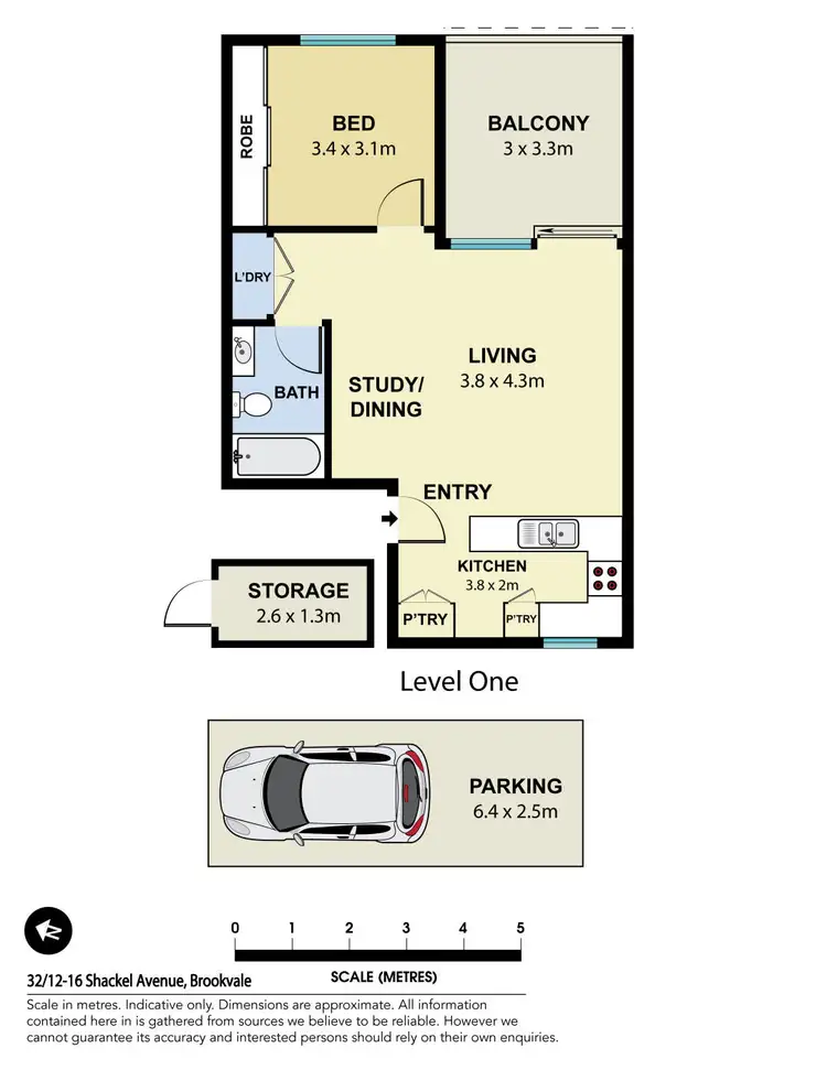 Floorplan of Homely apartment listing, 32/12-16 Shackel Avenue, Brookvale NSW 2100