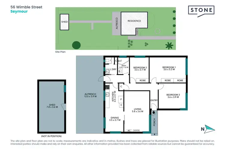 Floorplan of Homely house listing, 56 Wimble Street, Seymour VIC 3660
