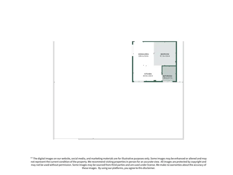 Floorplan of Homely studio listing, a/67 Herbert Street, Broome WA 6725