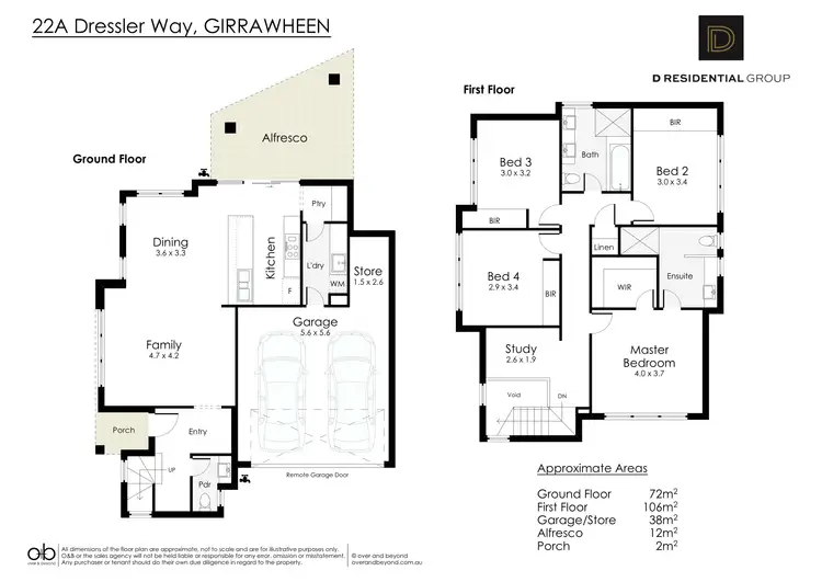 Floorplan of Homely house listing, 22A Dressler Way, Girrawheen WA 6064
