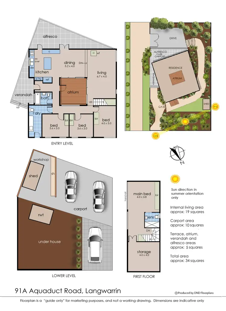 Floorplan of Homely house listing, 91a Aqueduct Road, Langwarrin VIC 3910