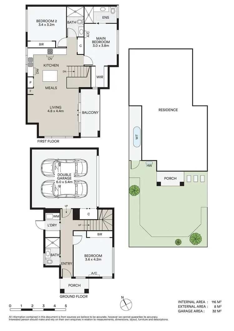 Floorplan of Homely townhouse listing, 1/58 Ballarat Road, Maidstone VIC 3012