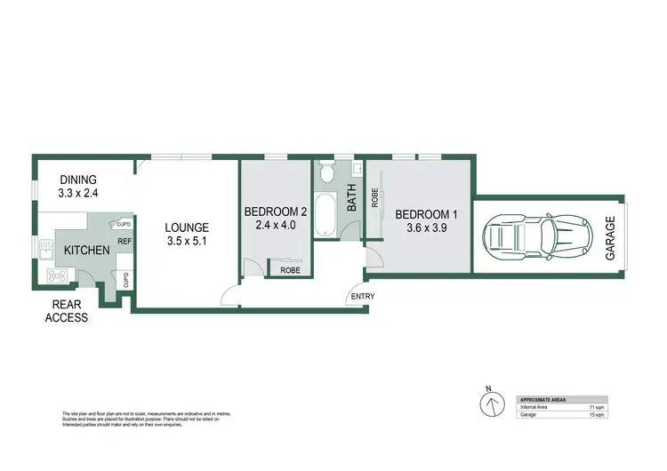 Floorplan of Homely apartment listing, 4/692 Old South Head Road, Rose Bay NSW 2029