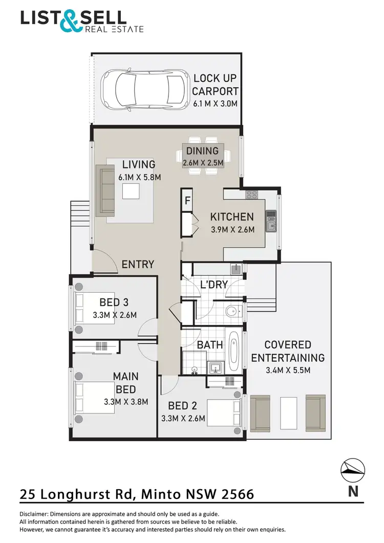 Floorplan of Homely house listing, 25 Longhurst Road, Minto NSW 2566