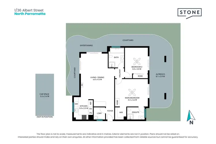 Floorplan of Homely apartment listing, 1/36 Albert Street, North Parramatta NSW 2151