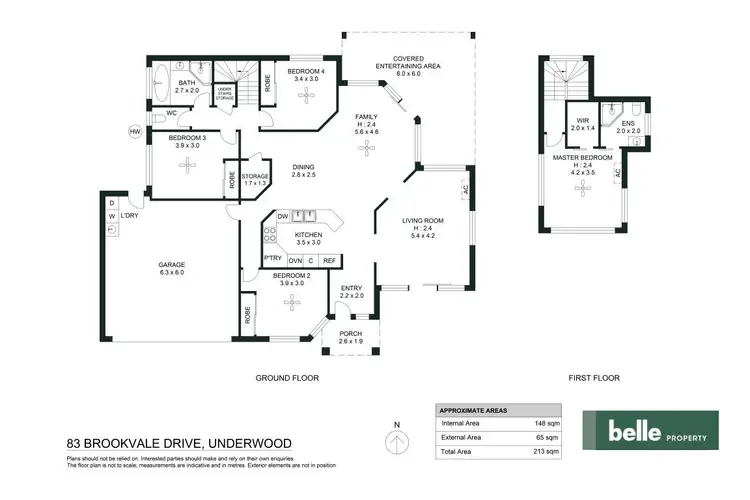 Floorplan of Homely house listing, 83 Brookvale Drive, Underwood QLD 4119