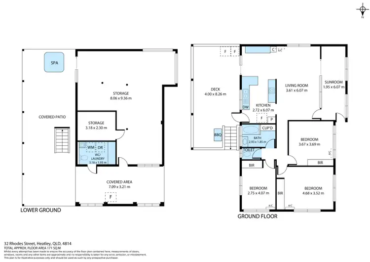 Floorplan of Homely house listing, 32 Rhodes Street, Heatley QLD 4814