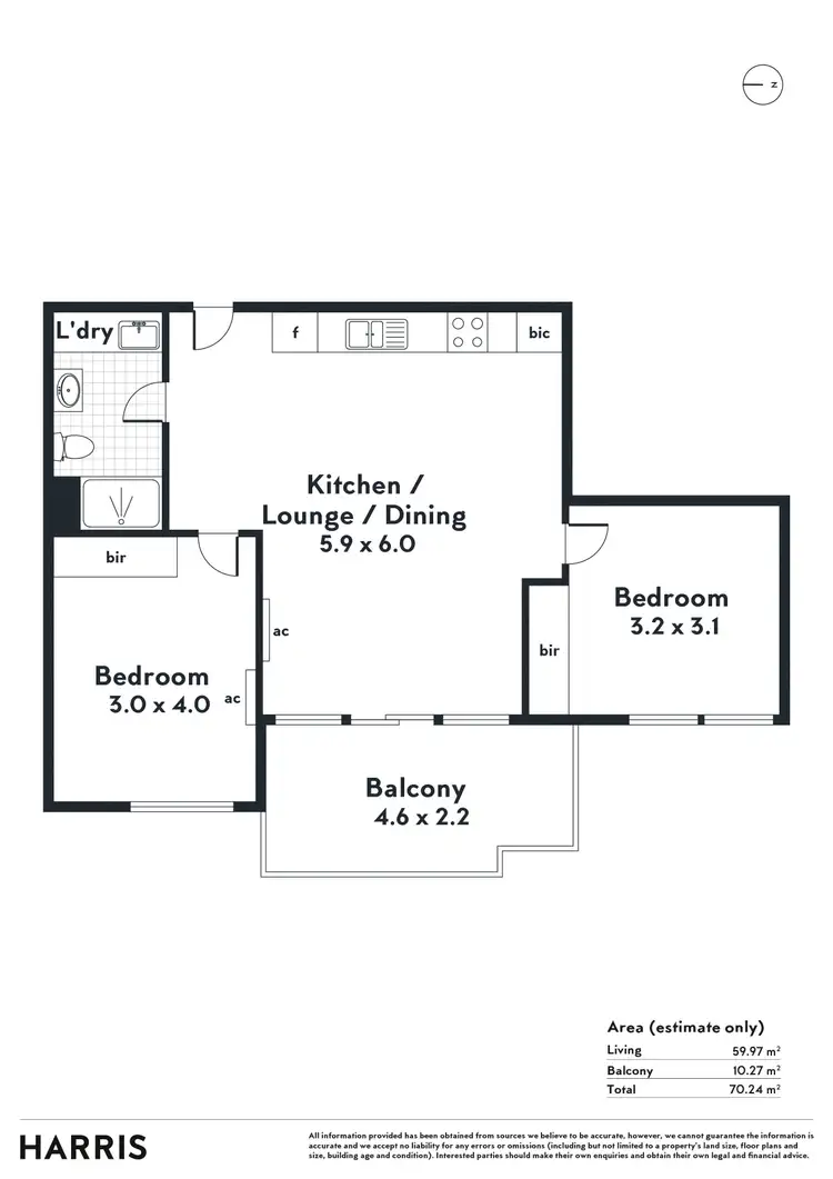 Floorplan of Homely apartment listing, 208/89 Buchanan Drive, Woodforde SA 5072