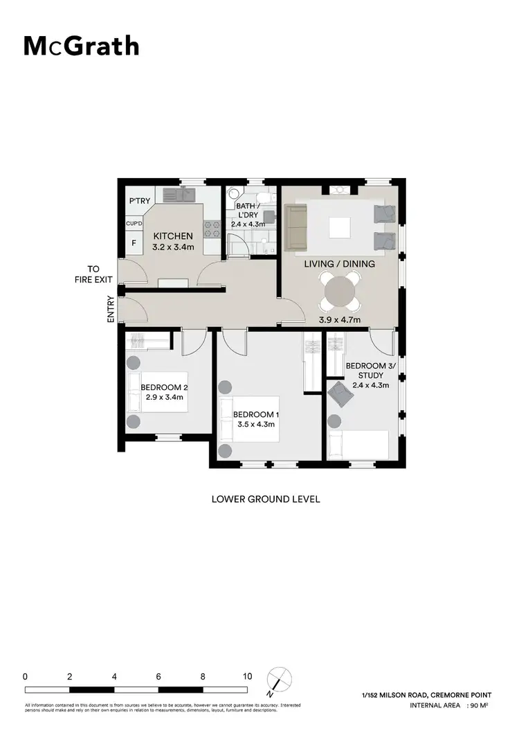 Floorplan of Homely apartment listing, 1/152 Milson Road, Cremorne Point NSW 2090