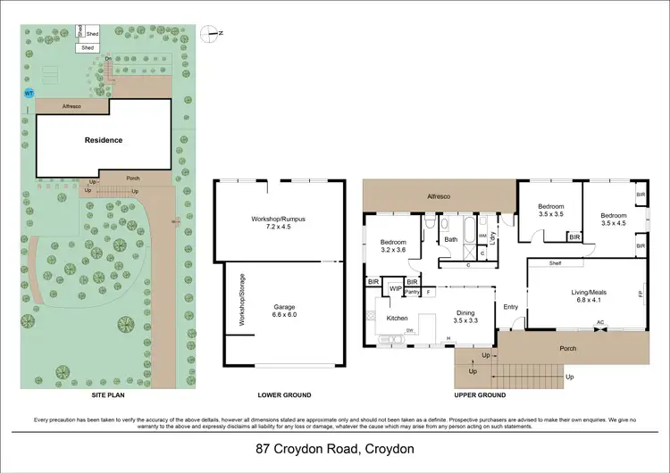 Floorplan of Homely house listing, 87 Croydon Road, Croydon VIC 3136