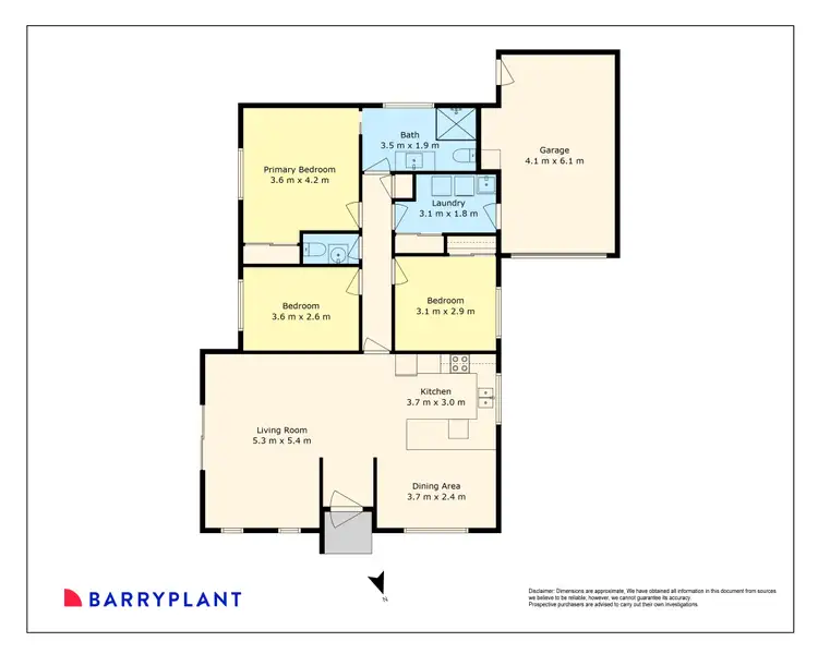 Floorplan of Homely unit listing, 2/39 Cameron Street, Wonthaggi VIC 3995
