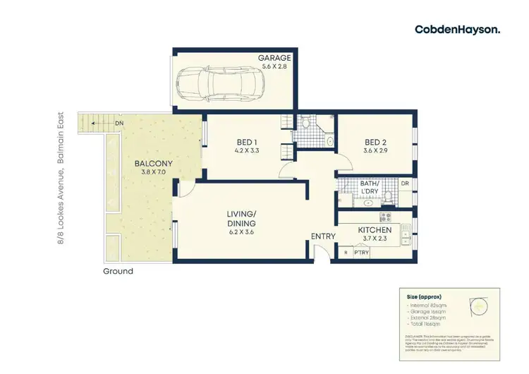 Floorplan of Homely apartment listing, 8/8 Lookes Avenue, Balmain East NSW 2041