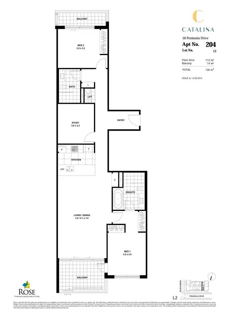 Floorplan of Homely apartment listing, 204/50 Peninsula Drive, Breakfast Point NSW 2137