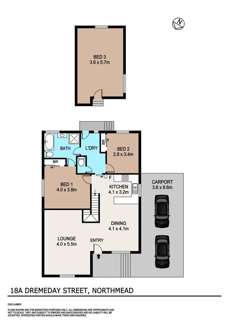 Floorplan of Homely house listing, 18a Dremeday Street, Northmead NSW 2152