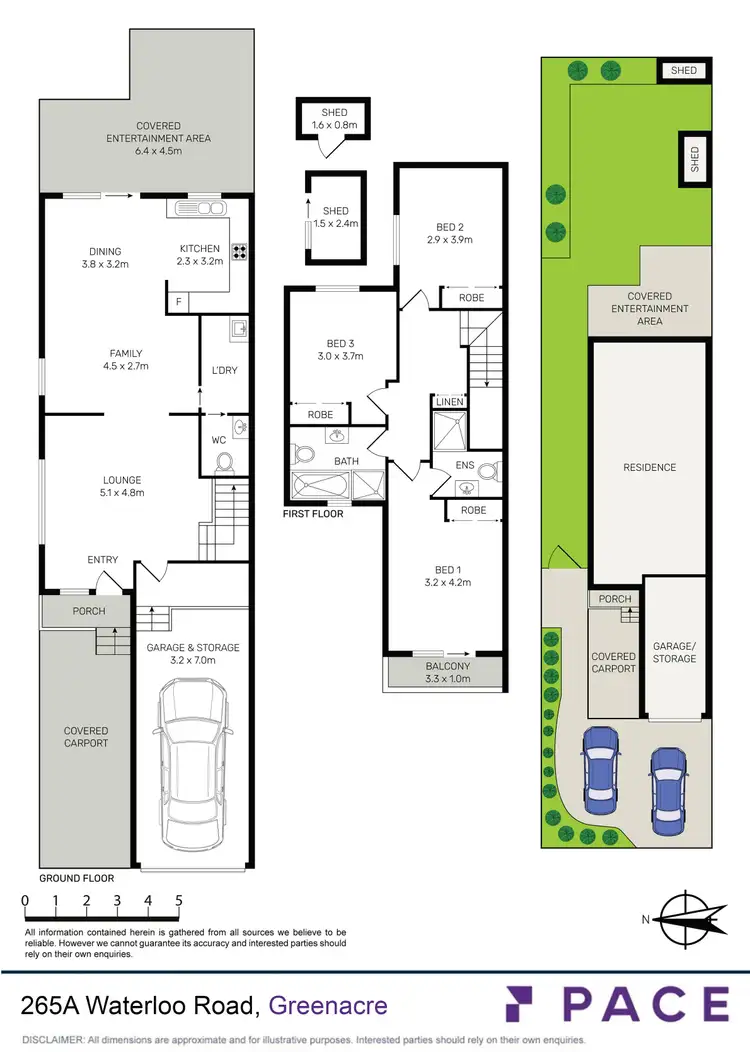 Floorplan of Homely semi-detached listing, 265A Waterloo Road, Greenacre NSW 2190
