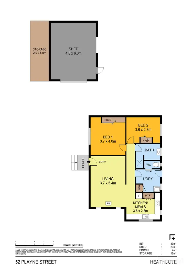 Floorplan of Homely house listing, 52 Playne Street, Heathcote VIC 3523