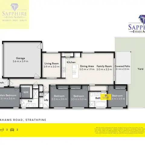 Floorplan of Homely house listing, 90 Grahams Road, Strathpine QLD 4500