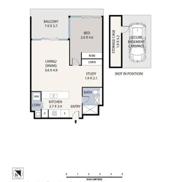 Floorplan of Homely apartment listing, 1109/2 Saunders Close, Macquarie Park NSW 2113