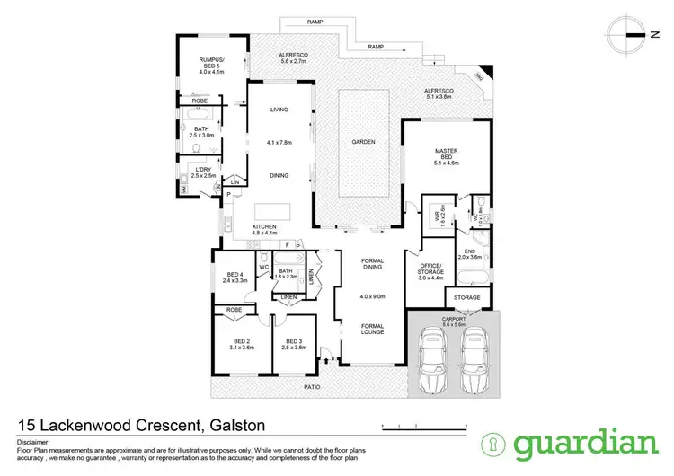 Floorplan of Homely house listing, 15 Lackenwood Crescent, Galston NSW 2159