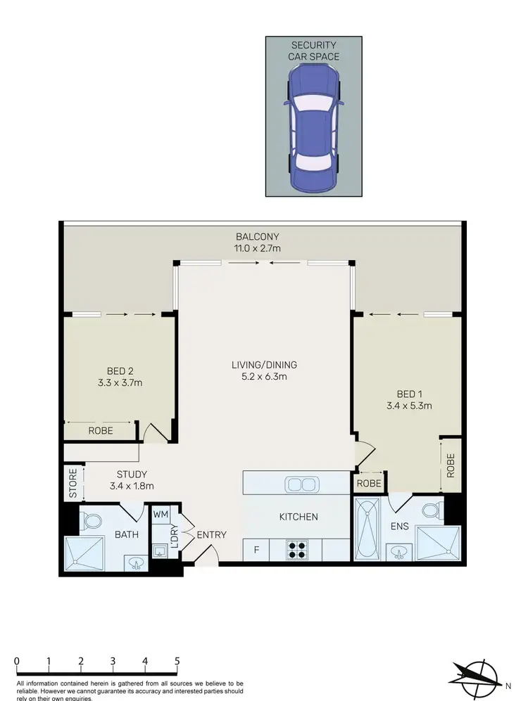 Floorplan of Homely apartment listing, 204/16 Shoreline Drive, Rhodes NSW 2138