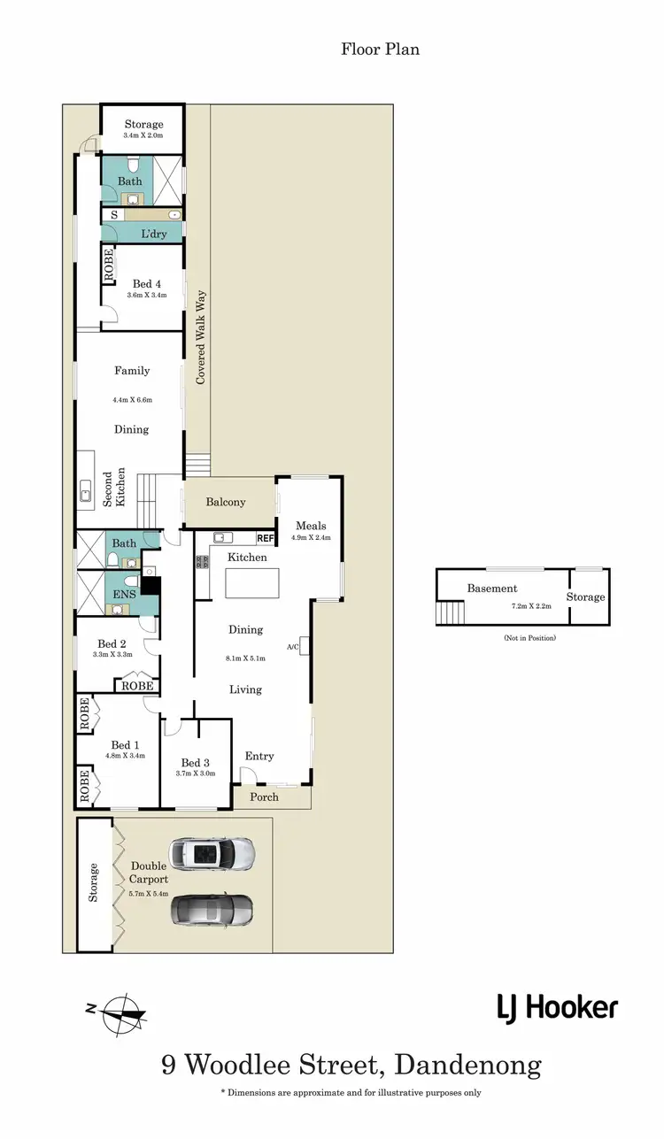 Floorplan of Homely house listing, 9 Woodlee Street, Dandenong VIC 3175