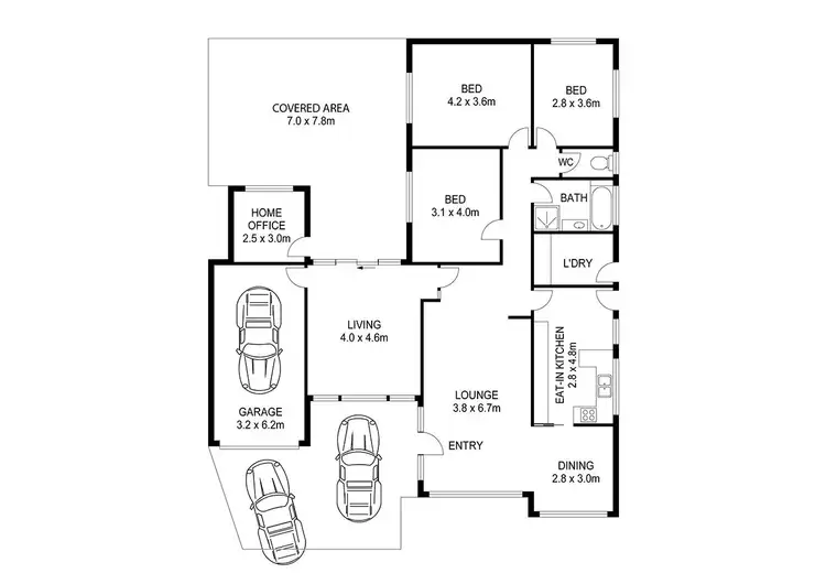 Floorplan of Homely house listing, 14 Rodney Crescent, Beverly Hills NSW 2209