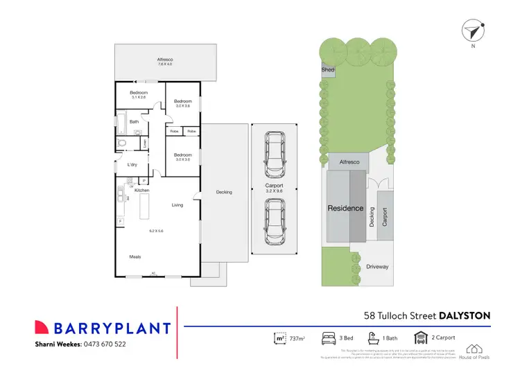 Floorplan of Homely house listing, 58 Tulloch Street, Dalyston VIC 3992