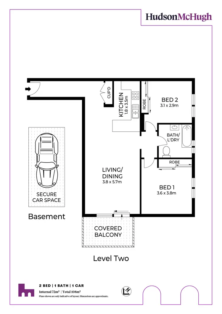 Floorplan of Homely apartment listing, 36/12 West Street, Croydon NSW 2132