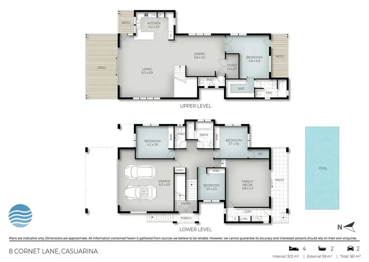 Floorplan of Homely house listing, 8 Cornet Lane, Casuarina NSW 2487