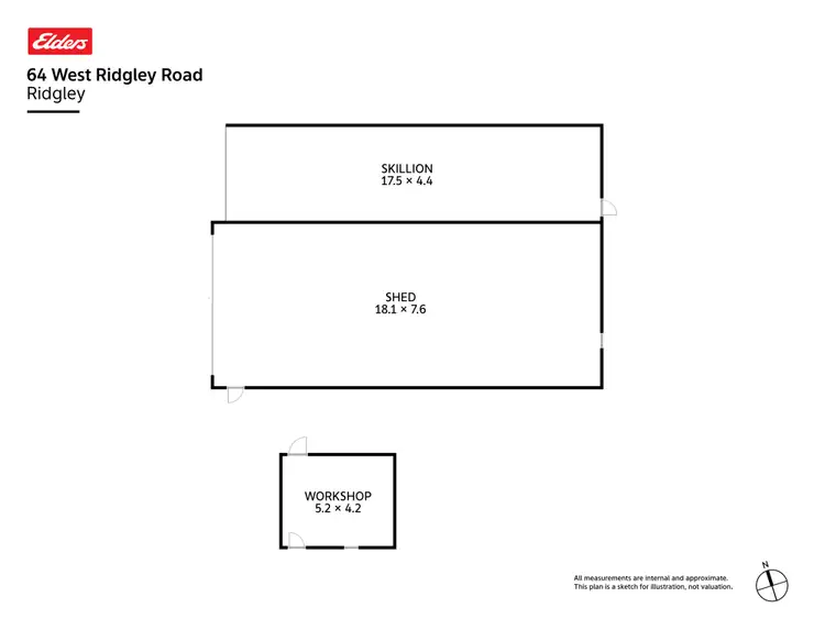 Floorplan of Homely house listing, 64 West Ridgley Road, Ridgley TAS 7321