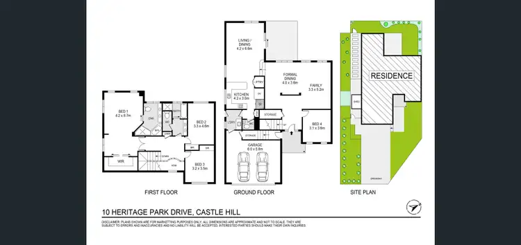 Floorplan of Homely house listing, 10 Heritage Park Drive, Castle Hill NSW 2154