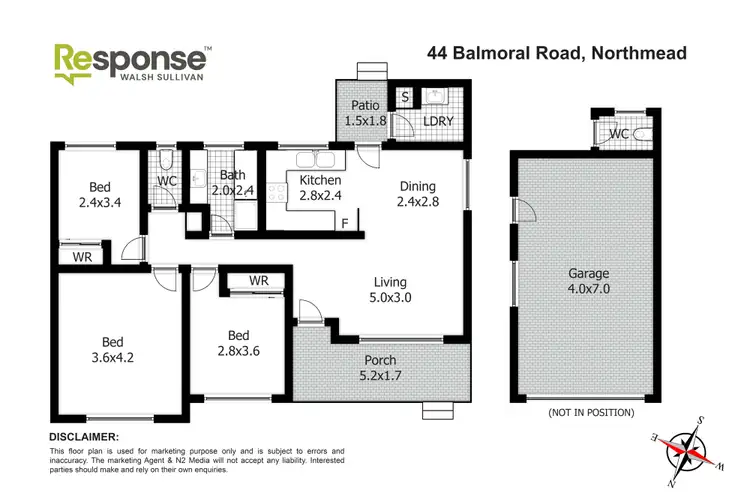Floorplan of Homely house listing, 44 Balmoral Road, Northmead NSW 2152