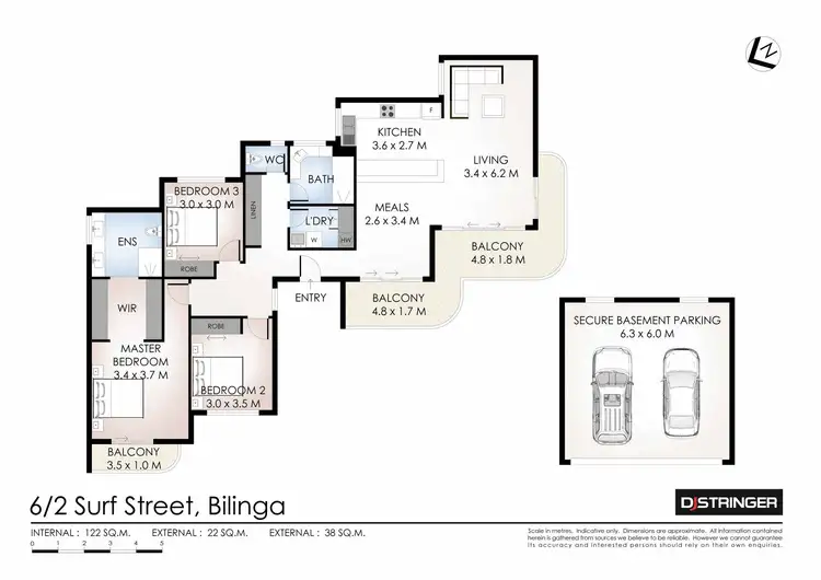 Floorplan of Homely unit listing, 6/2 Surf Street, Bilinga QLD 4225