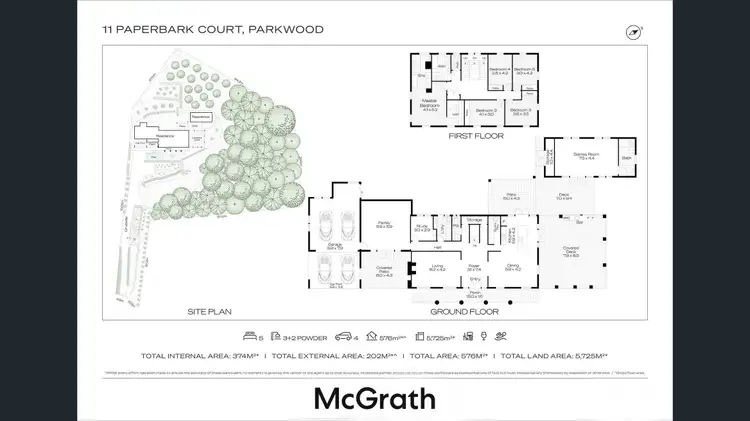 Floorplan of Homely house listing, 11 Paperbark Court, Parkwood QLD 4214