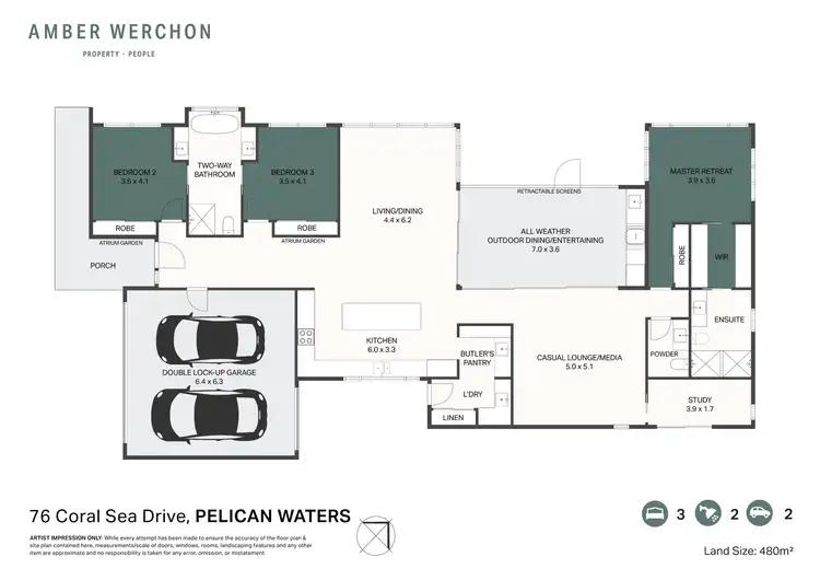 Floorplan of Homely house listing, 76 Coral Sea Drive, Pelican Waters QLD 4551