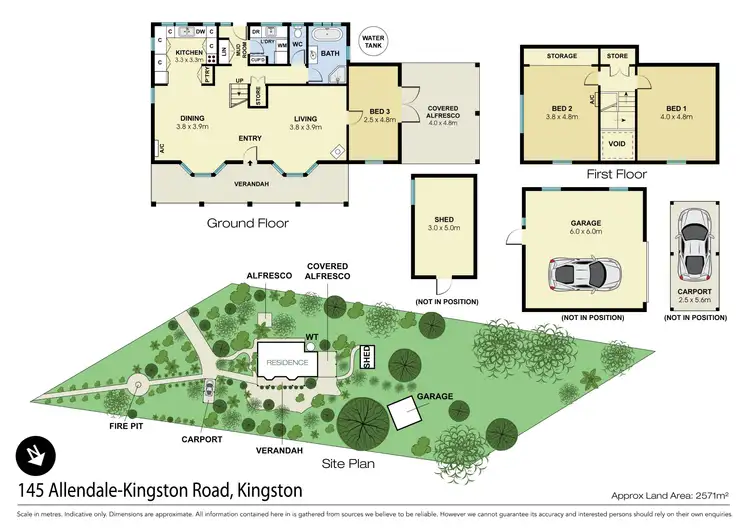 Floorplan of Homely house listing, 145 Allendale-Kingston Road, Kingston VIC 3364