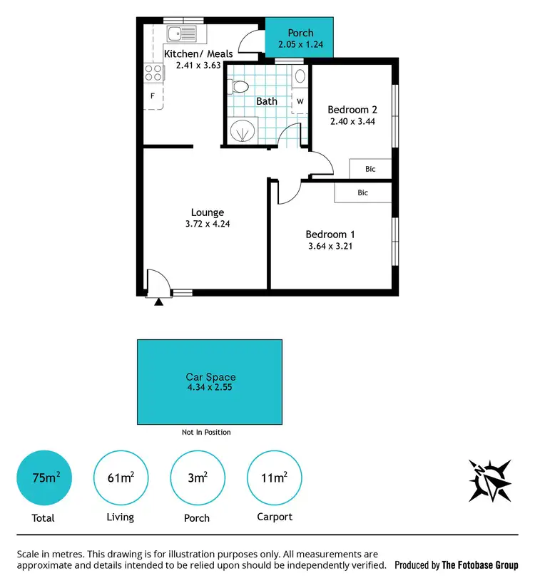 Floorplan of Homely unit listing, 2/127 Anzac Highway, Kurralta Park SA 5037