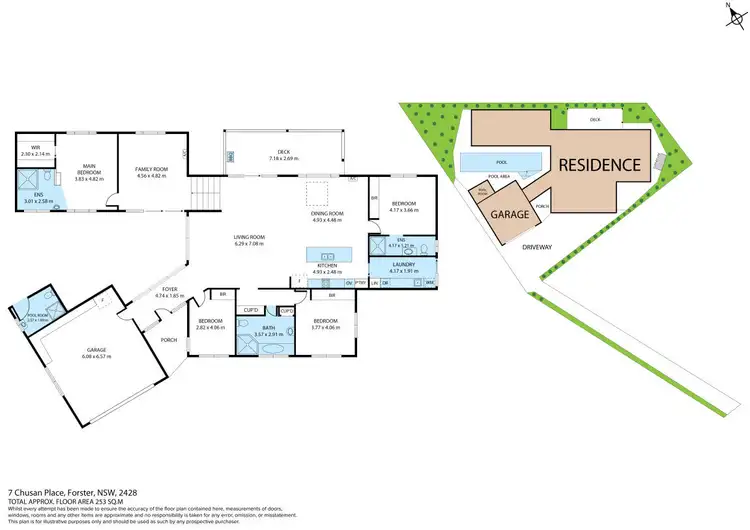Floorplan of Homely house listing, 7 Chusan Place, Forster NSW 2428