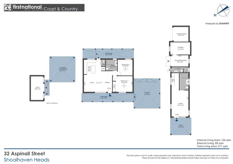 Floorplan of Homely house listing, 32 Aspinall Street, Shoalhaven Heads NSW 2535