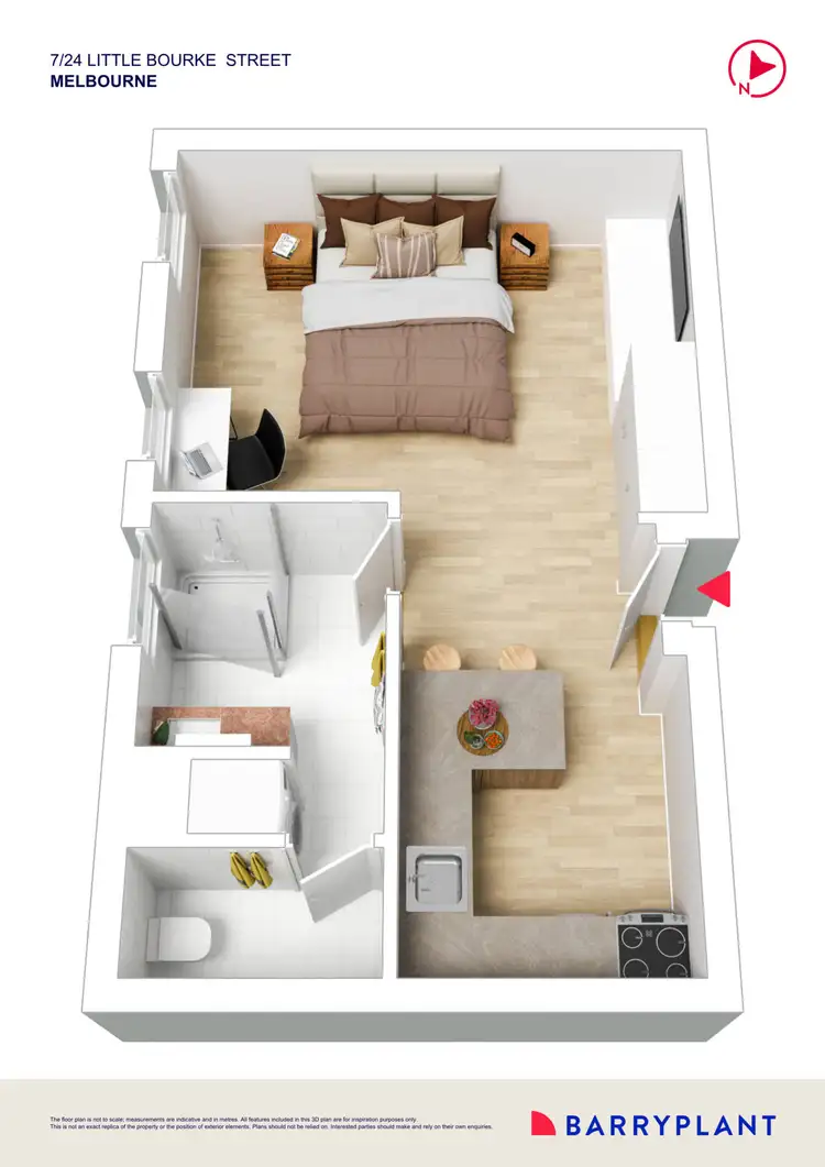 Floorplan of Homely apartment listing, 7/24 Little Bourke Street, Melbourne VIC 3000